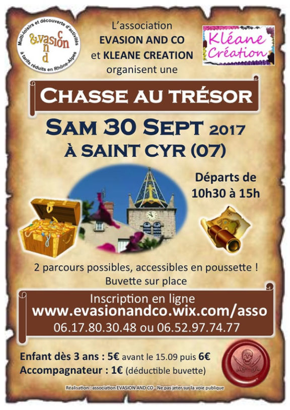 Ardèche - Chasse au trésor à Saint Cyr